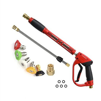 품질  40 Inch Car Wash, 5000 PSI High Pressure Power Seal Gun with Replacement Extension Wand, M22-14/15mm Mount, 5 Jet Tips 공장